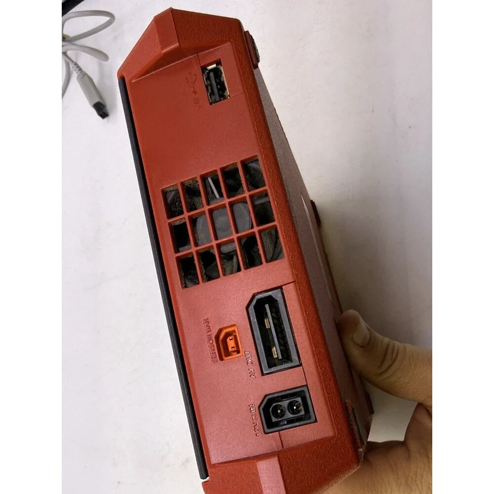 2006 Nintendo Wii Mini Red Console w/ Power Supply & TV Cables : WORKS